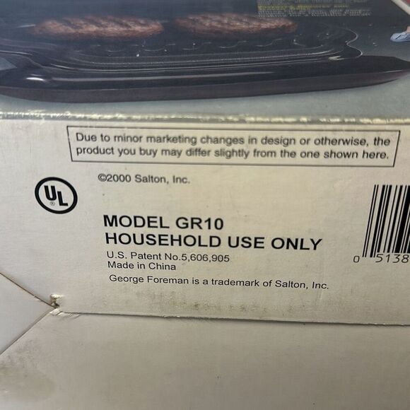 Vintage 2000 George Foreman Grill  GR10 lean mean fat reducing machine - Picture 9 of 10